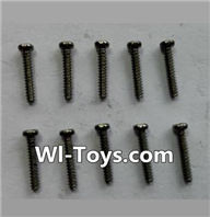 Wltoys 24438 Parts-Round-Head Self-tapping screws(10pcs)-M1.4x7.5-24438-0201,1/24 Wltoys 24438 RC Car Spare Parts Replacement Accessories